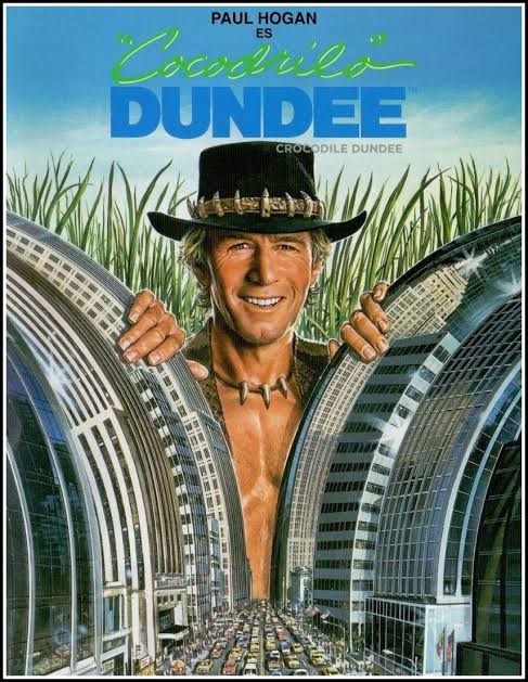 Cartel de Cocodrilo Dundee (1986)