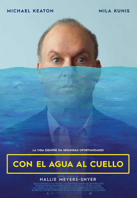 Cartel de Con el agua al cuello (Goodrich, 2024)