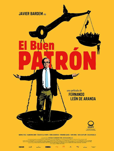 Cartel de El buen patrón con Javier Bardem