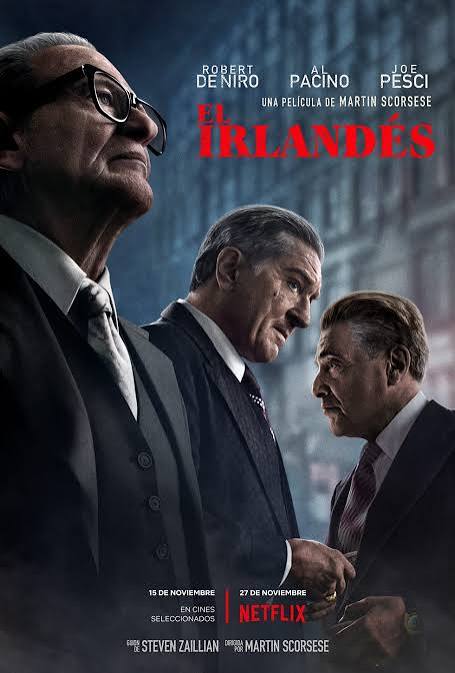 Cartel de El irlandés (2019)