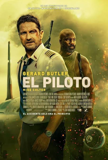 Cartel de El piloto (Plane, 2023)