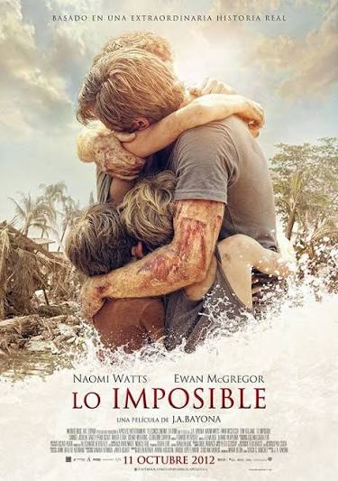 Cartel de Lo imposible