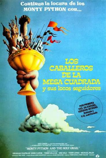 Cartel de Los caballeros de la mesa cuadrada y sus locos seguidores (1975)
