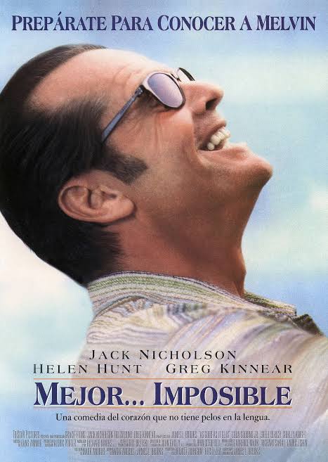 Cartel de Mejor… imposible (1997), con Jack Nicholson y Helen Hunt