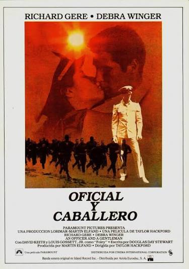 Cartel de Oficial y caballero (1982)