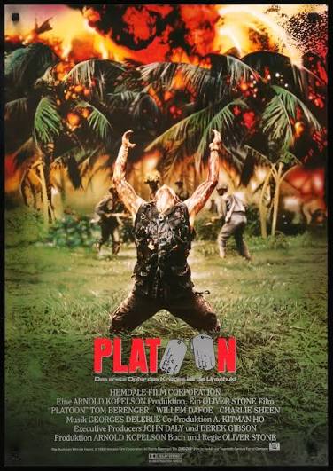 Cartel de Platoon (1986)
